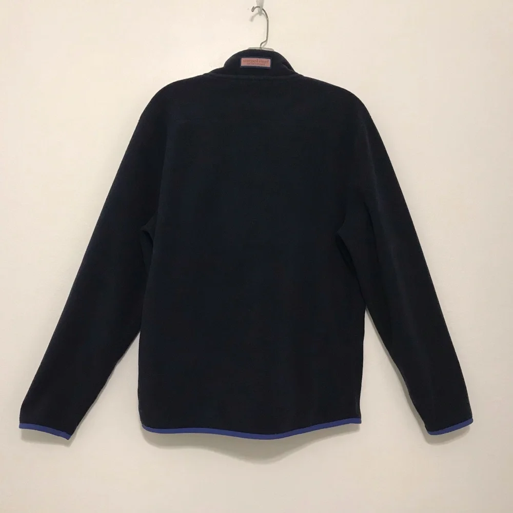 Vineyards vines navy pullover fleece top men size medium - Picture 3 of 9